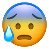 anxious face with sweat