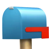 closed mailbox with lowered flag
