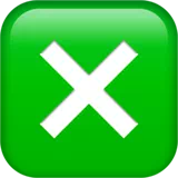 cross mark button