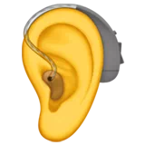 ear with hearing aid