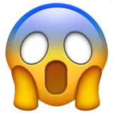 face screaming in fear