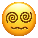 face with spiral eyes