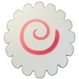 fish cake with swirl