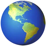 globe showing Americas