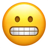 grimacing face