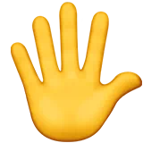 hand with fingers splayed
