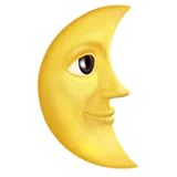 last quarter moon face