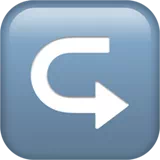 left arrow curving right