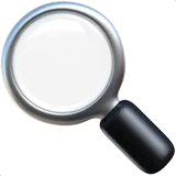 magnifying glass tilted left