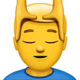 man getting massage
