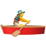 man rowing boat