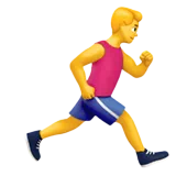 man running facing right