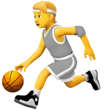 person bouncing ball