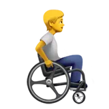 person in manual wheelchair facing right