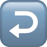 right arrow curving left