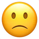 slightly frowning face