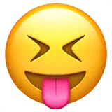 squinting face with tongue