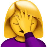woman facepalming