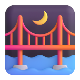 bridge at night