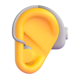 ear with hearing aid