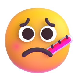 face with thermometer