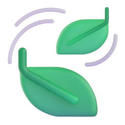 leaf fluttering in wind