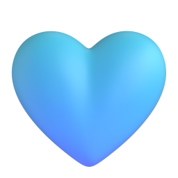 light blue heart