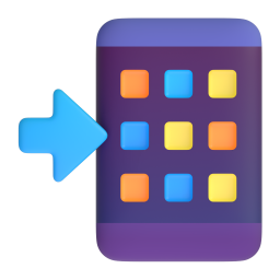 mobile phone with arrow