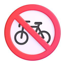 no bicycles