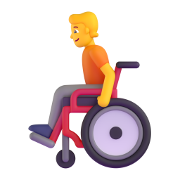 person in manual wheelchair