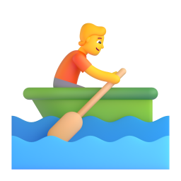 person rowing boat