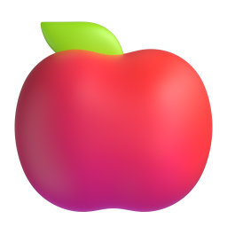 red apple