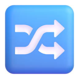 shuffle tracks button