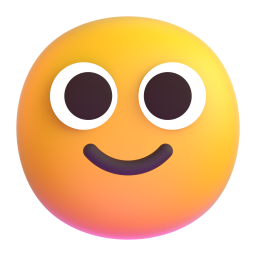 slightly smiling face