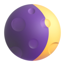 waxing crescent moon