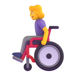 woman in manual wheelchair
