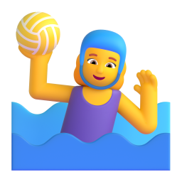 woman playing water polo