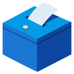 ballot box with ballot