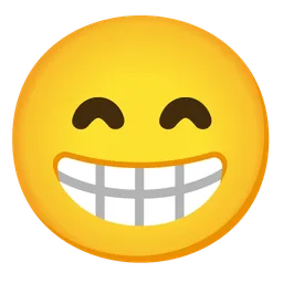 beaming face with smiling eyes