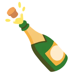 bottle with popping cork