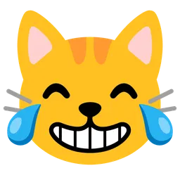 cat with tears of joy
