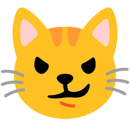 cat with wry smile