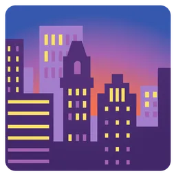 cityscape at dusk
