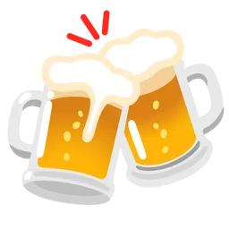 clinking beer mugs