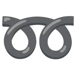 double curly loop