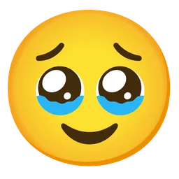 face holding back tears
