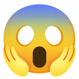 face screaming in fear