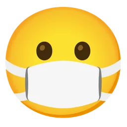 face with medical mask