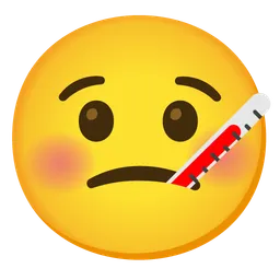 face with thermometer