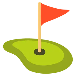 flag in hole